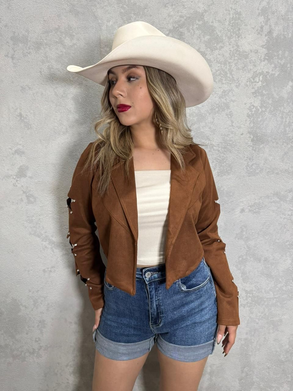CHAMARRITA DE GAMUZA