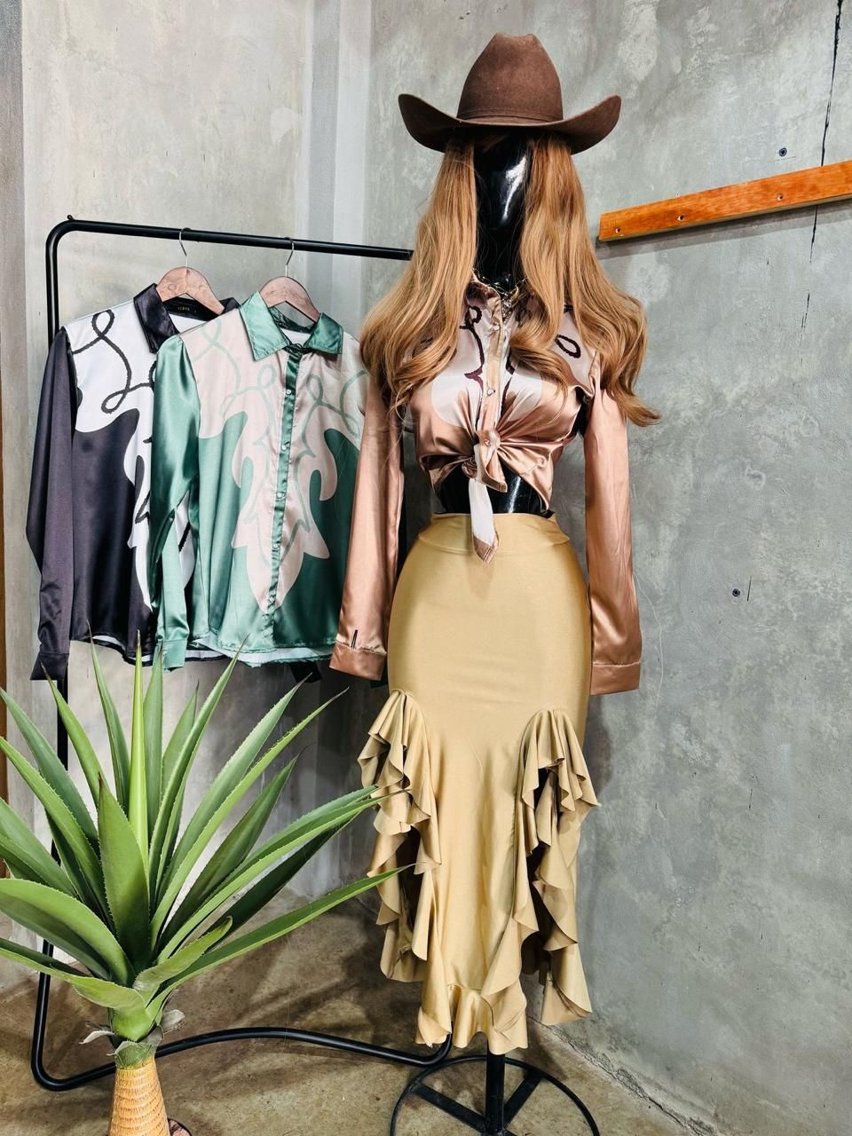 CAMISA DE SATIN