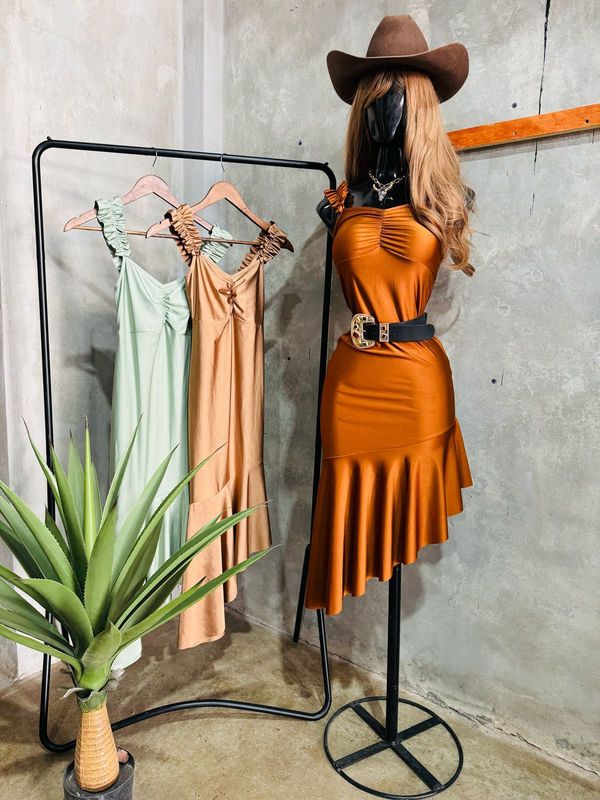 VESTIDO ASIMETRICO DE TIRANTES