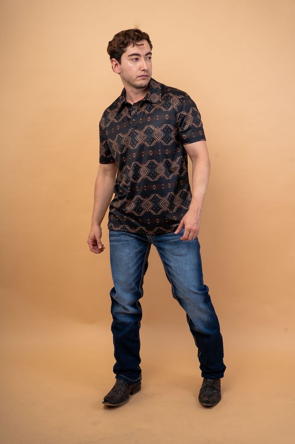 PLAYERA EN GRECAS CABALLERO