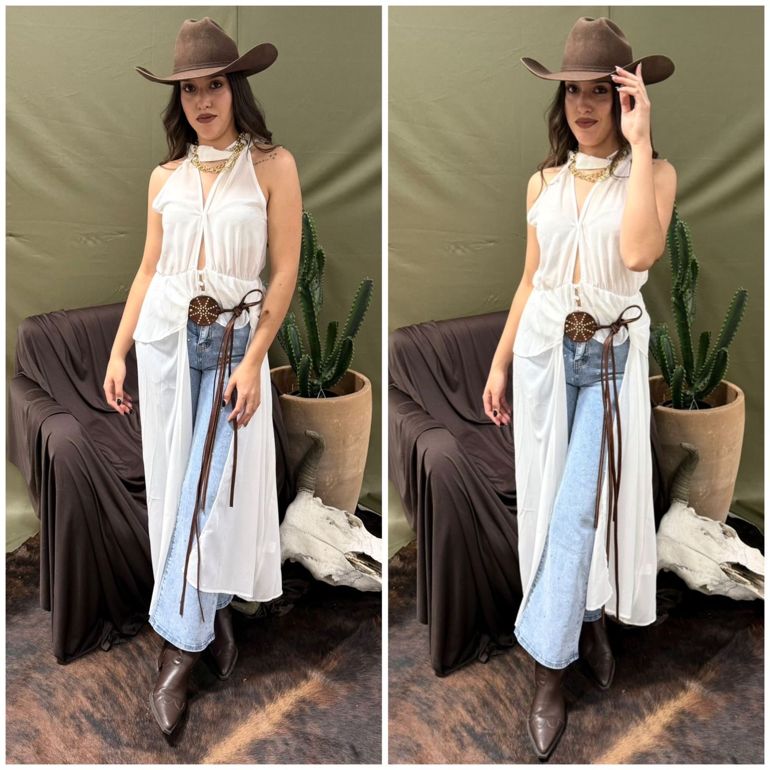 BLUSA CON TRANSPARENCIAS