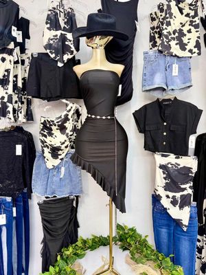 VESTIDO SATIN CON OLAN