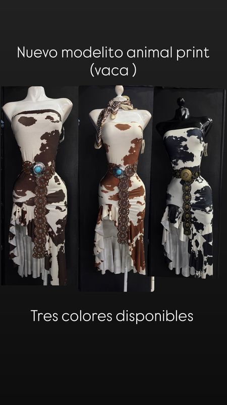 VESTIDO CORTE ESQUINA VACA