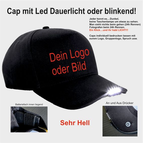 Cap mit LED Licht