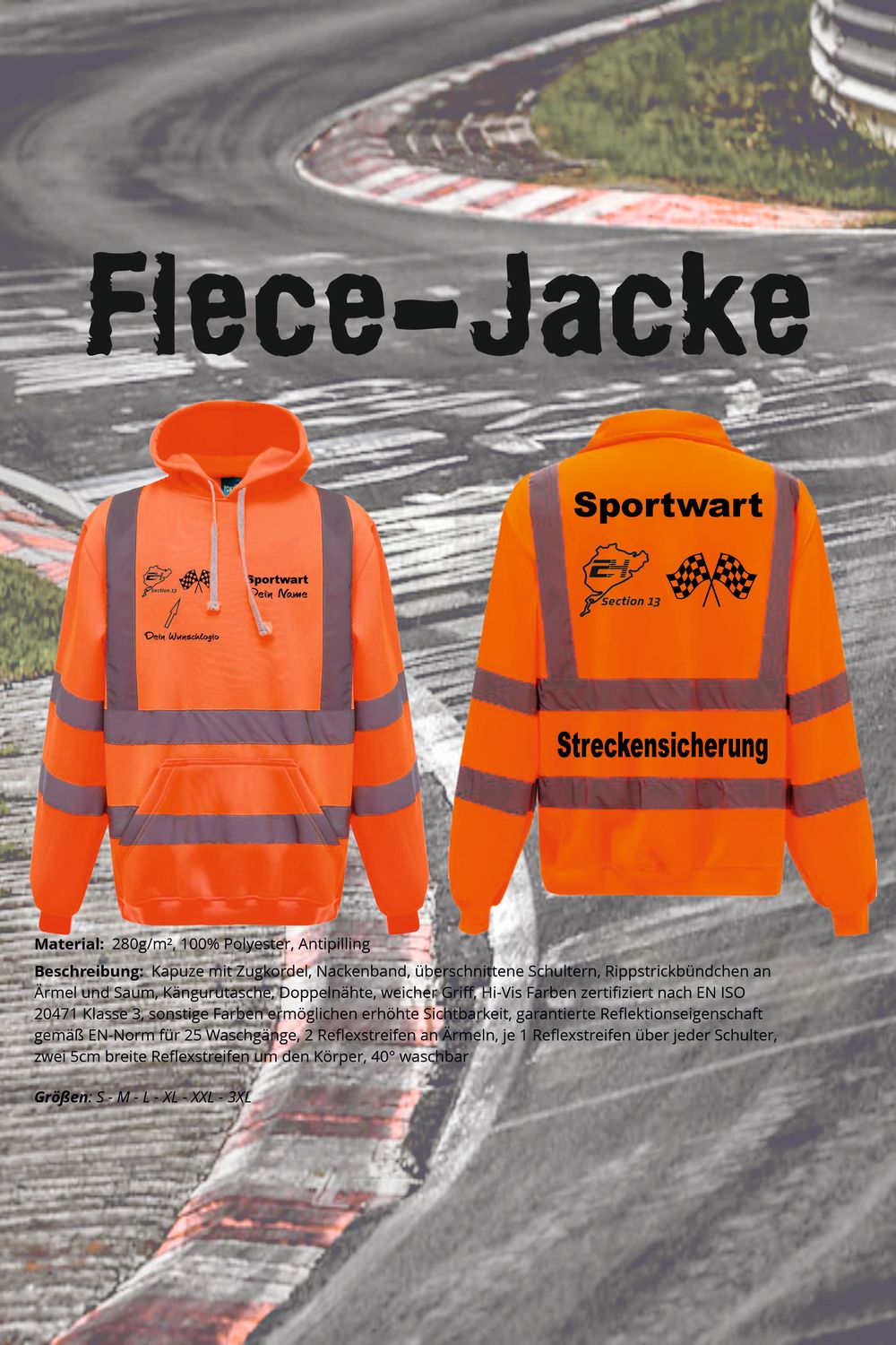 Fleece Jacke für Sportwarte