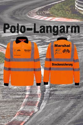 Polo Shirt Langarm für Marshals