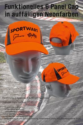 Cap in Orange für "Sportwarte"