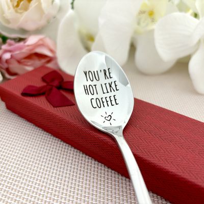 You Are So Hot Like Coffee – GAG Spoon for Cappuccino