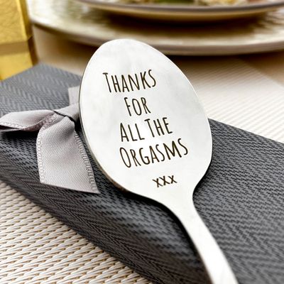 Thanks For All The Orgasms - Hilarious Anniversary Spoon 