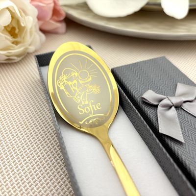 Engraved First Communion Spoon – Personalized Gift with Name