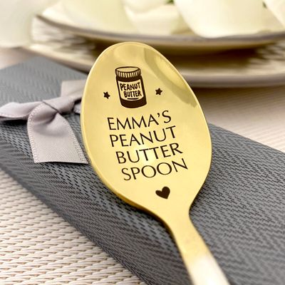 Peanut Butter Spoon with Name Engraved - Funny Surprise