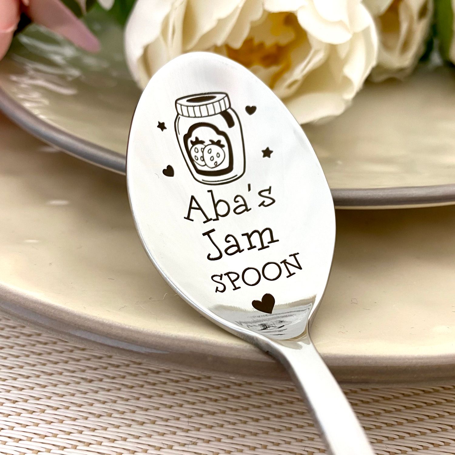 Personalized Jam Spoon with Name – Custom Marmalade Spoon 