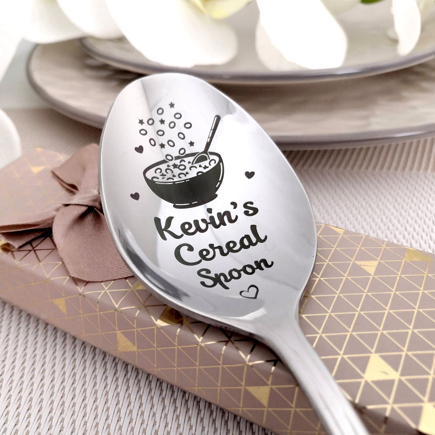Personalized Cereal spoon with Name – For real oatmeal lovers 