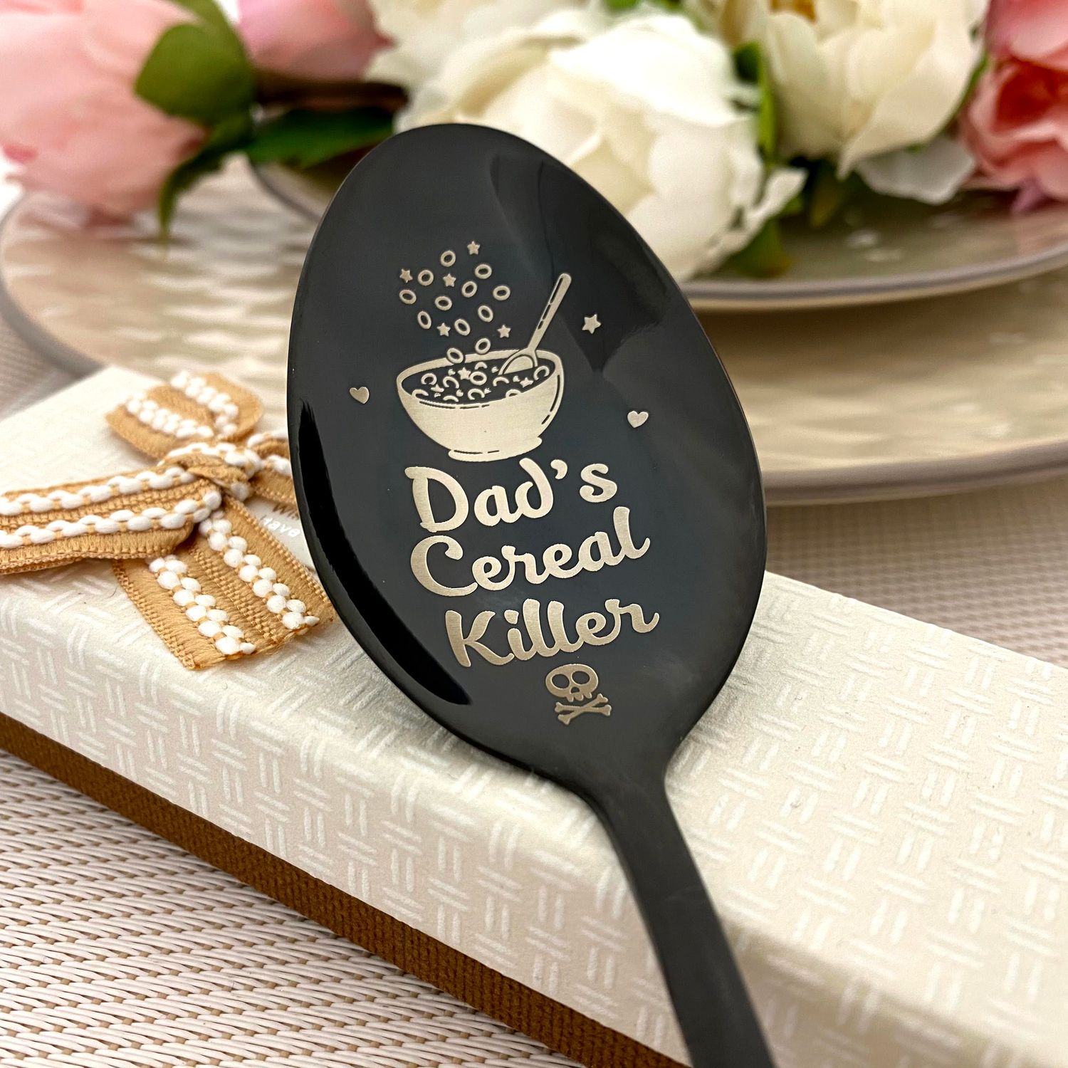 Dad’s Cereal Spoon – Spoon for Big Deals and Oatmeal Lover&#39;s 