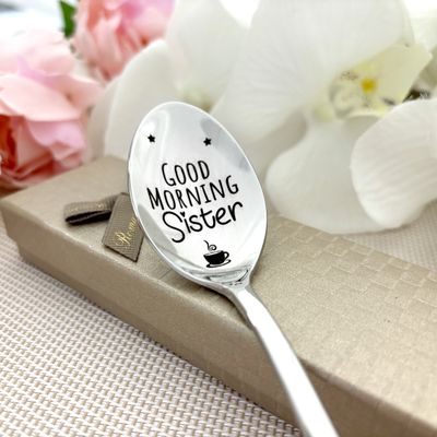 Good Morning Sister - Cute Spoon Heartwarming Gift 