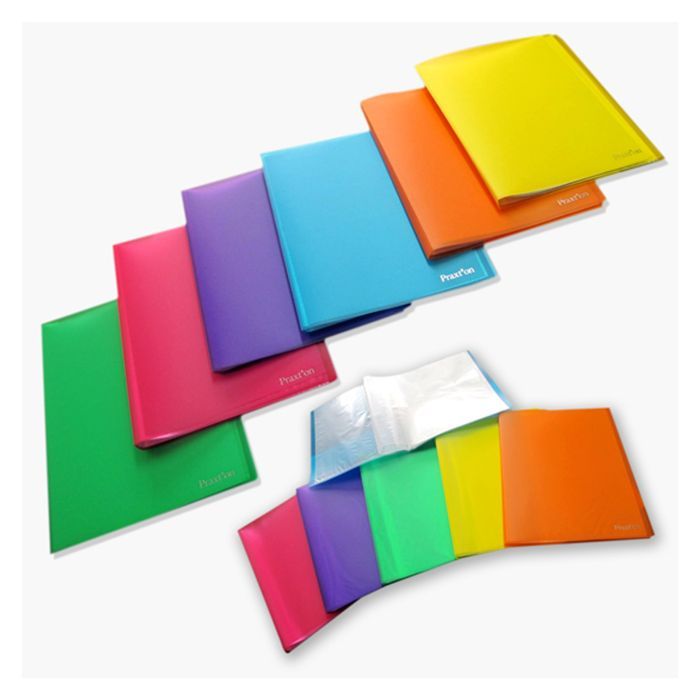 CARPETA FUNDAS PRAXTON SCHOOL POLIPROPILENO 40 FUNDAS A4 AZUL