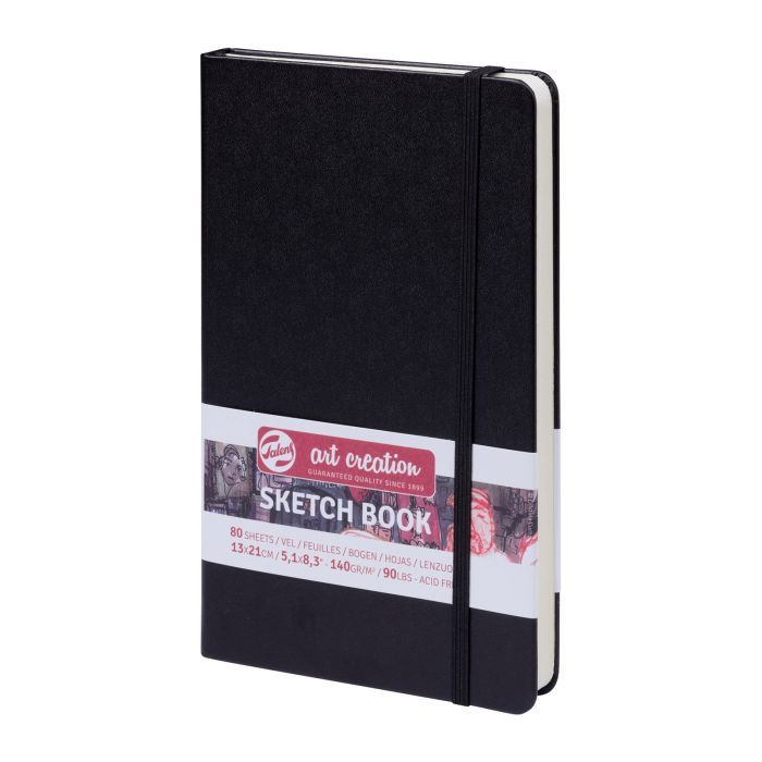 CUADERNO TALENS ART CREATION BOCETOS CON GOMA A5 140G 80H NEGRO
