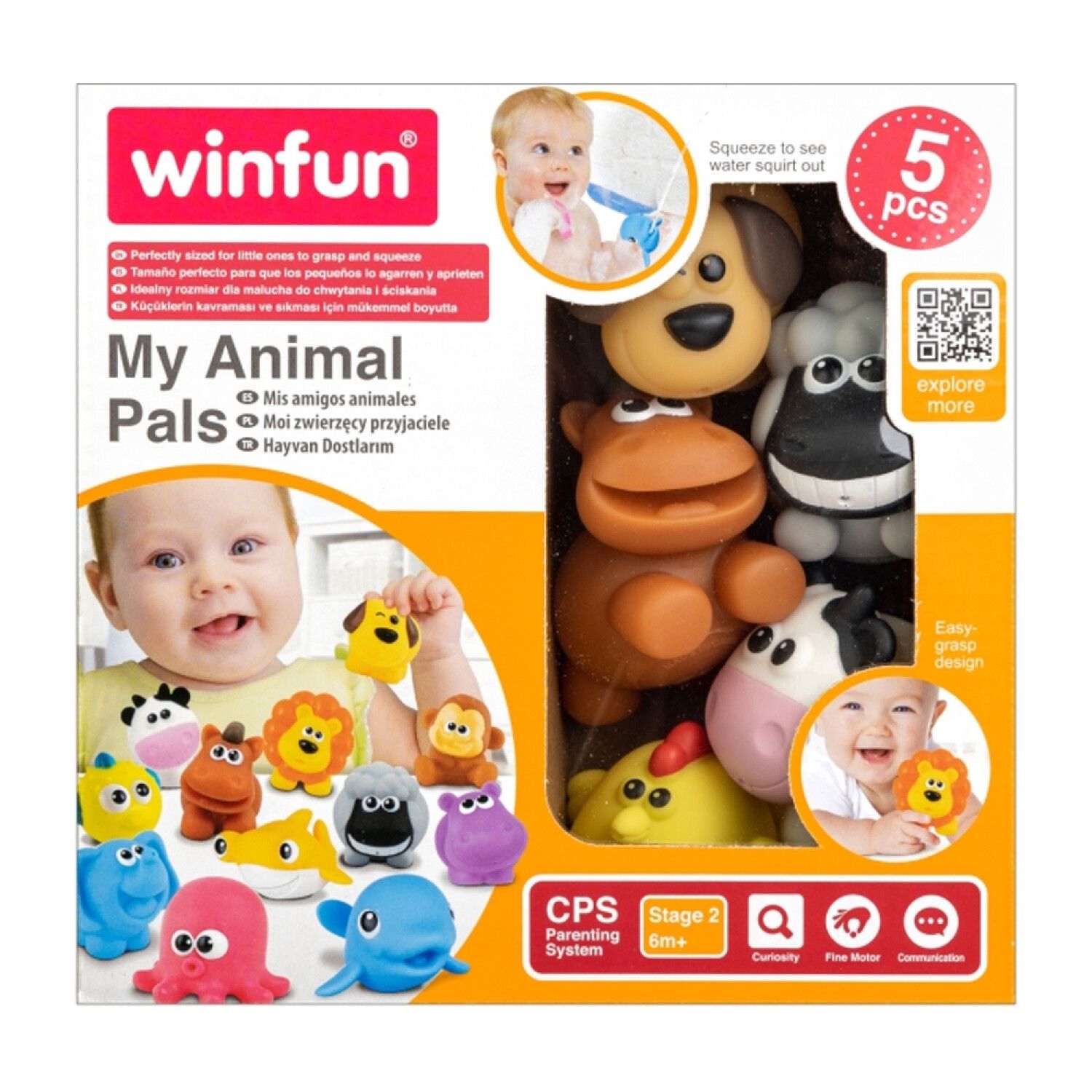 WINFUN Pack 5 Animales: Granja o Jungla BAÑO