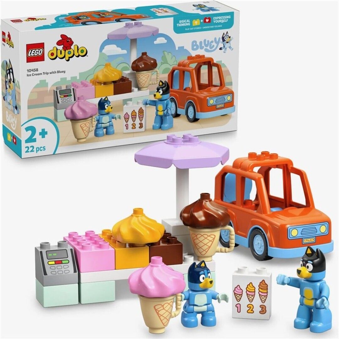 LEGO DUPLO Bluey, Excursión a la Heladería con Blu