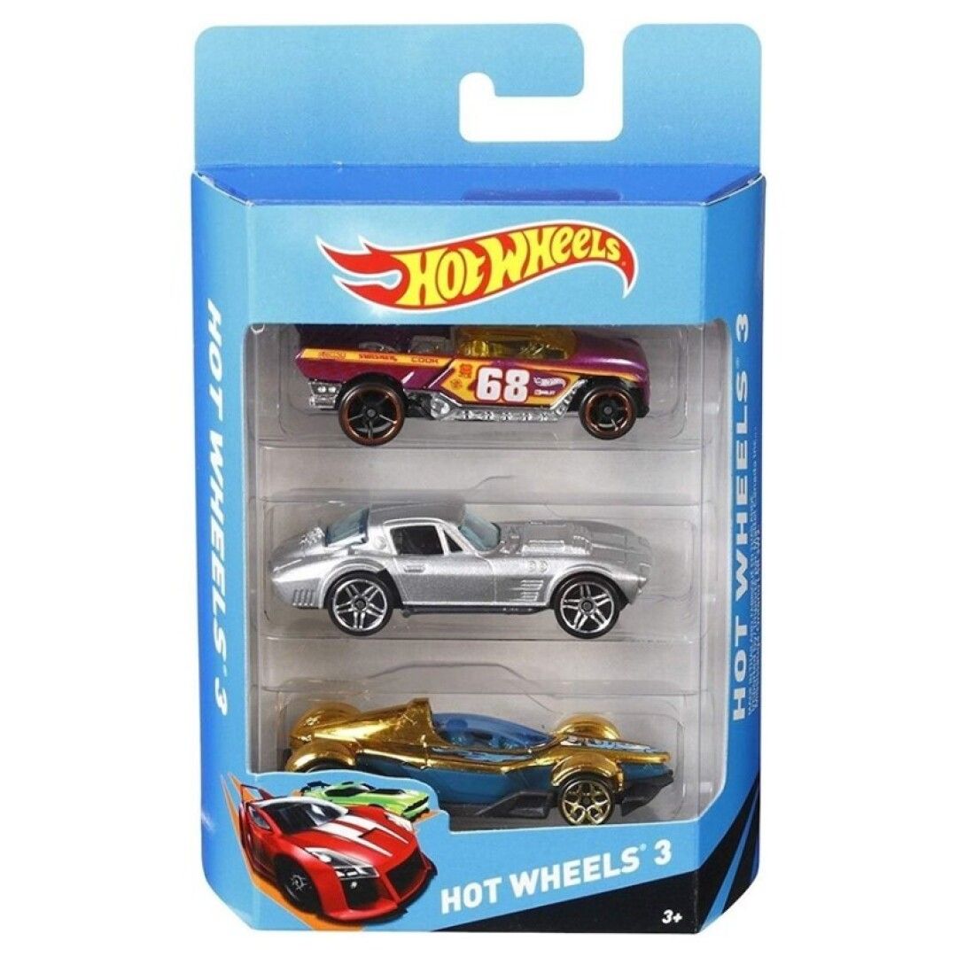 HOT WHEELS PACK DE 3 VEHICULOS SURTIDOS