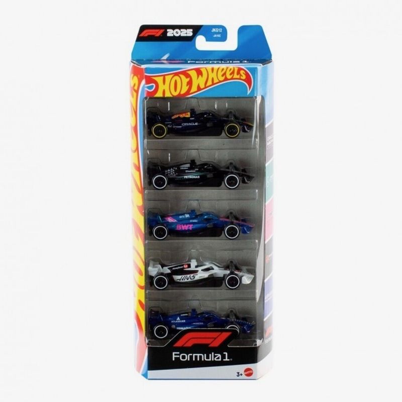 Hot Wheels Pack 5 vehículos F1