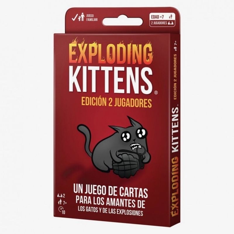 JUEGO EXPLODING KITTENS Edición 2 Jugadores