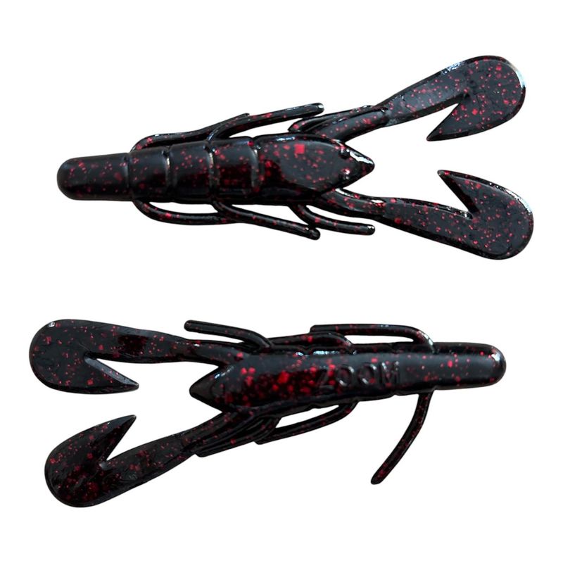 Paquete Ultravibe speed craw 3 1/2 black red glitter
