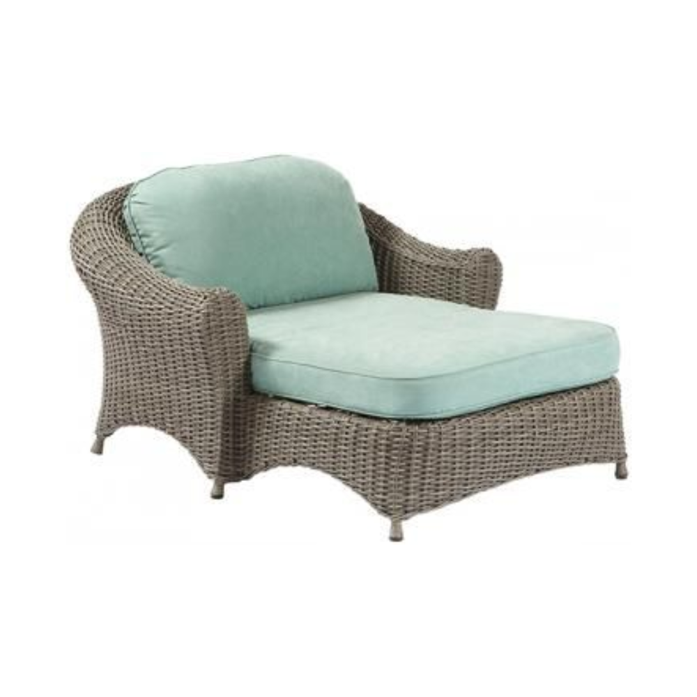 Lake Adela Day Bed with Outdoor Custom Cushions installed
