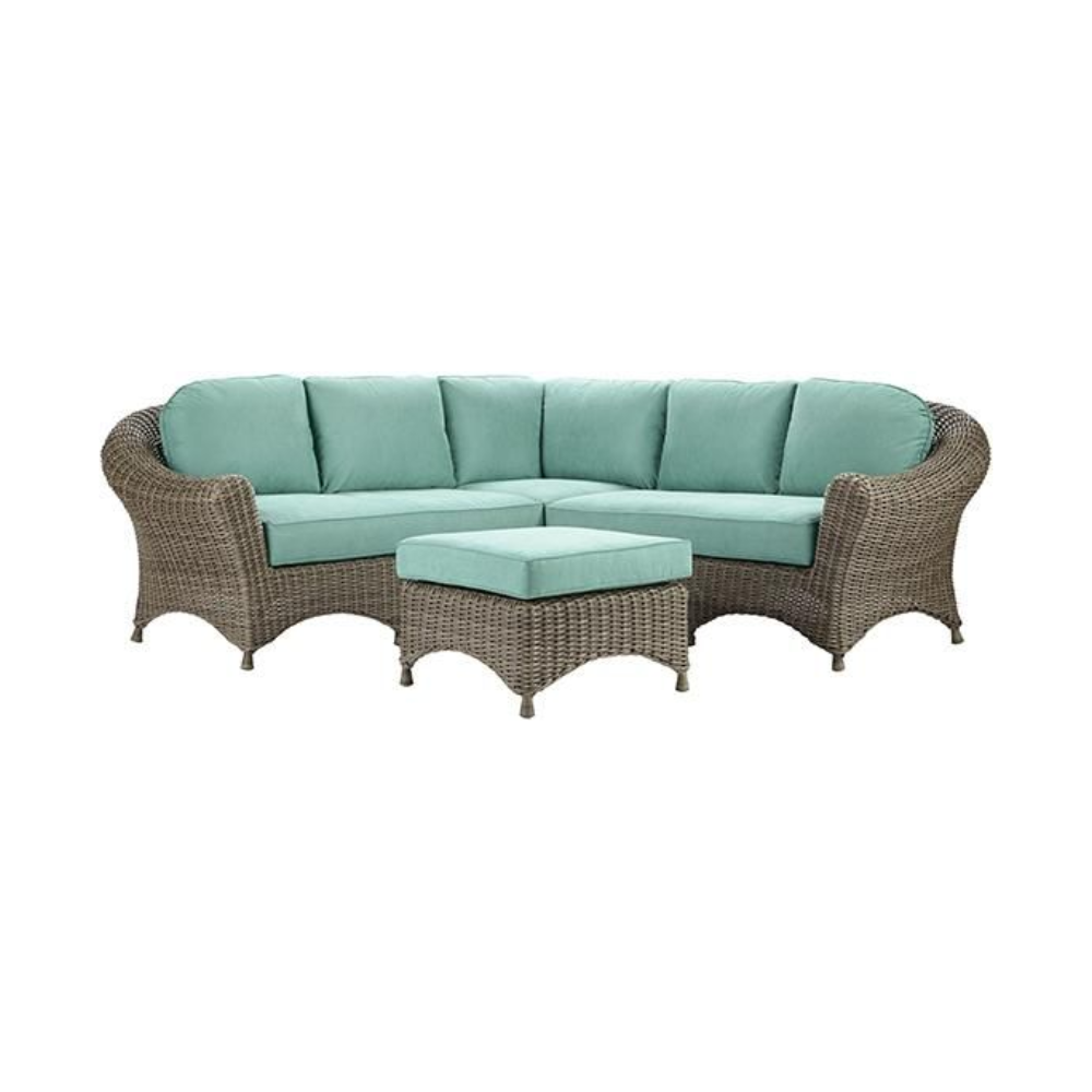 Lake Adela Outdoor Patio Sectional with Outdoor Custom Cushions