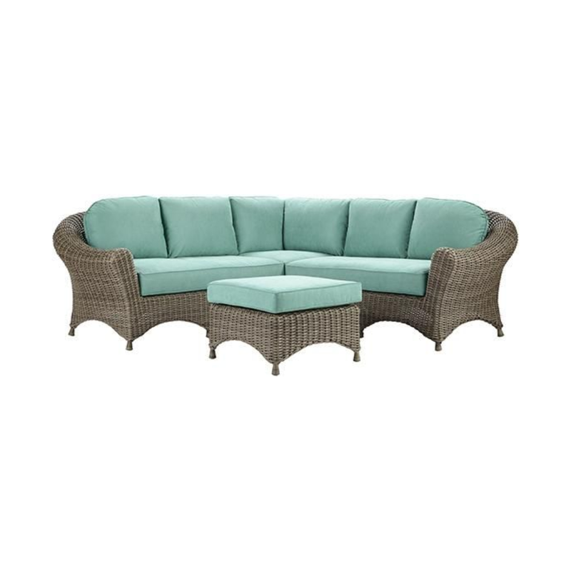 Lake Adela Outdoor Patio Sectional with Outdoor Custom Cushions