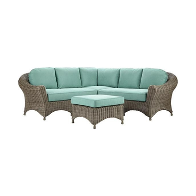 Lake Adela Outdoor Patio Sectional with Outdoor Custom Cushions