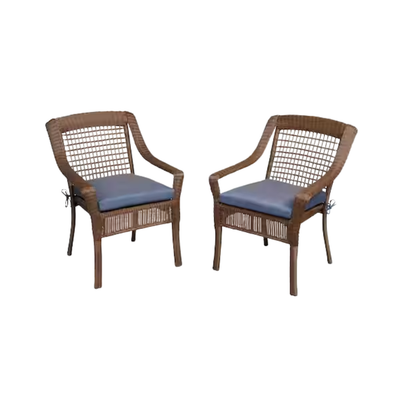 Spring Haven Dining Chairs with custom cushion covers