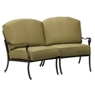 Edington Curved Loveseat Replacement Cushions Edington Curved Loveseat