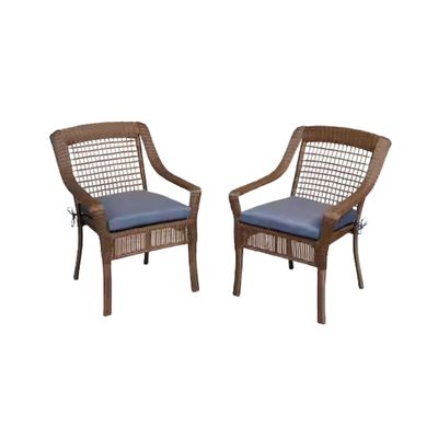 Spring Haven Dining Chairs with custom cushions on their seats