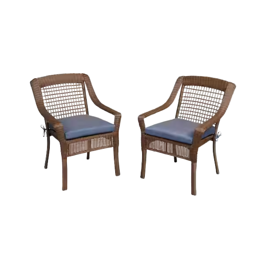 Spring Haven Dining Chairs with custom cushions on their seats