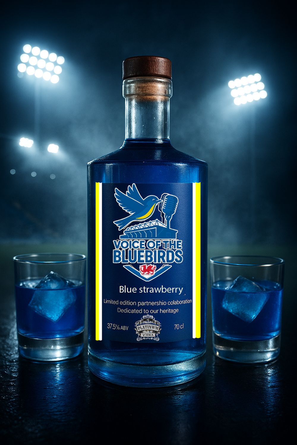 Limited Edition Blue Strawberry Vodka