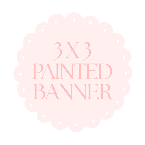 3' X 3' Custom Painted Banner