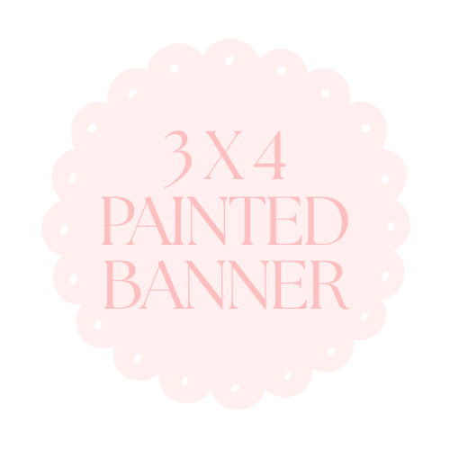 3&#39; X 4&#39; Custom Painted Banner