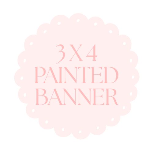 3' X 4' Custom Painted Banner