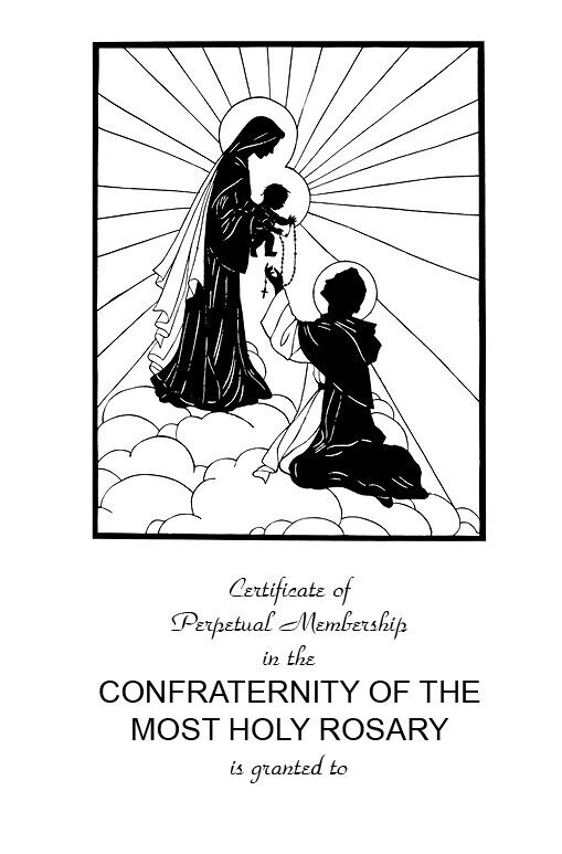 Enroll in the Confraternity of the Most Holy Rosary