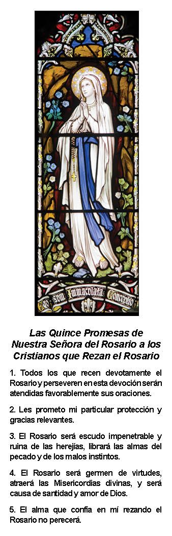 Las Quince Promesas de Nuestra Señora del Rosario