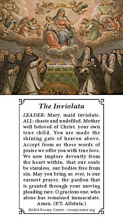 Holy Card - The Inviolata