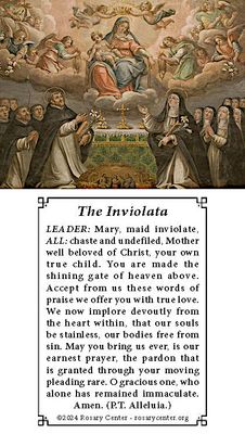 Holy Card - The Inviolata