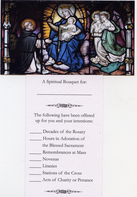Spiritual Bouquet Holy Cards - Ten Pack