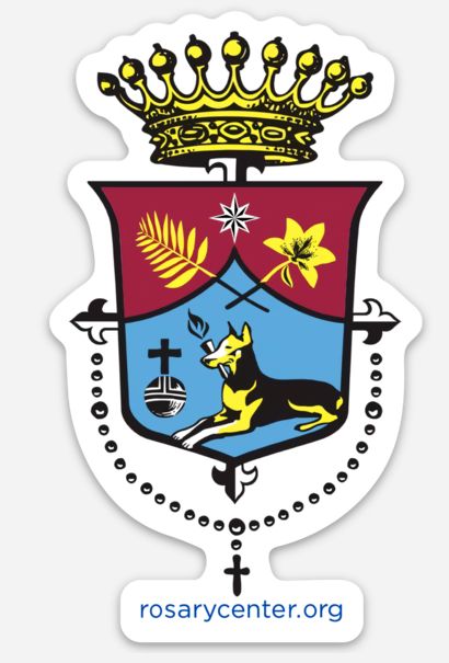 Rosary Confraternity Static Clings 4"
