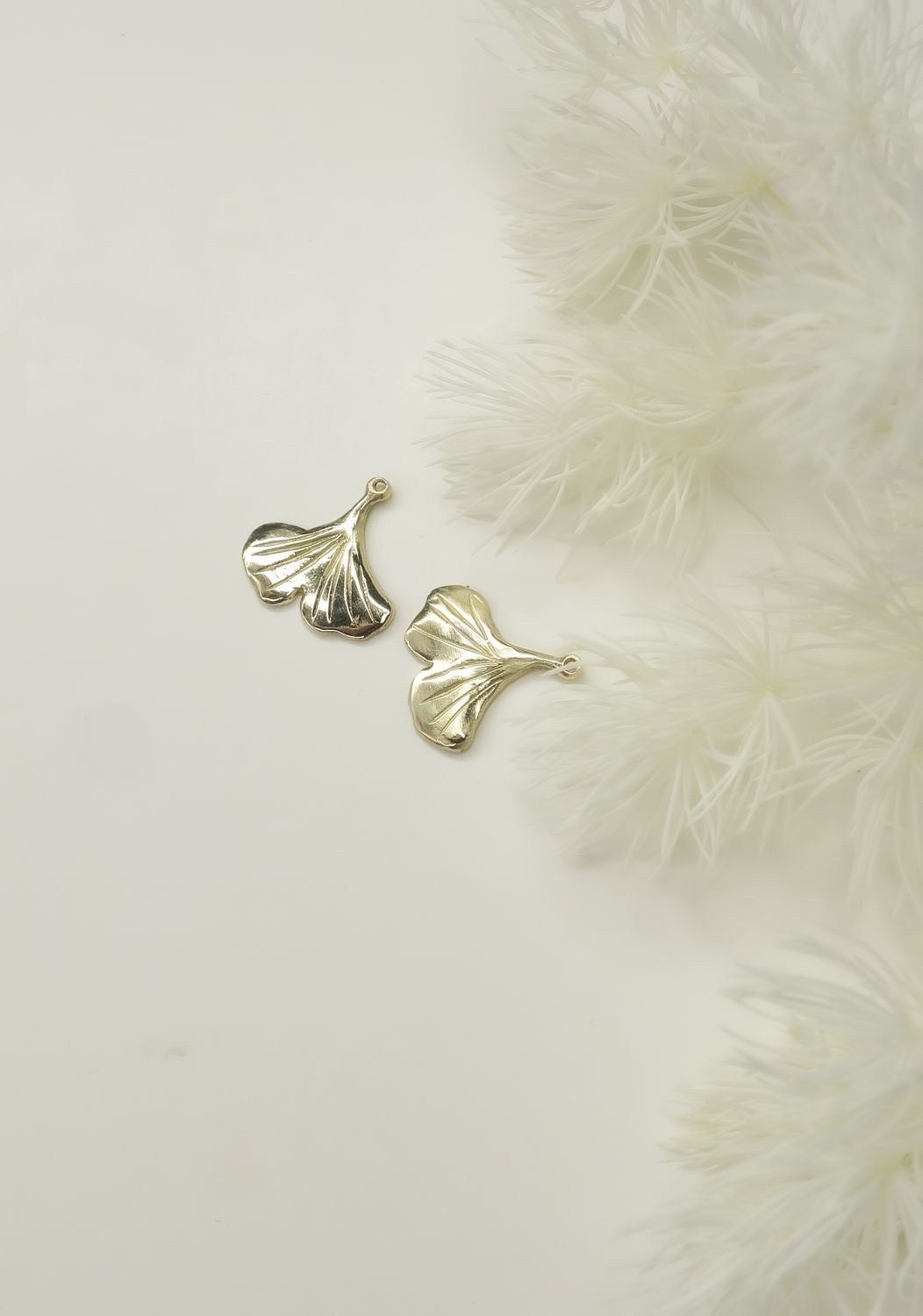 Ginkgo Leaf Charm