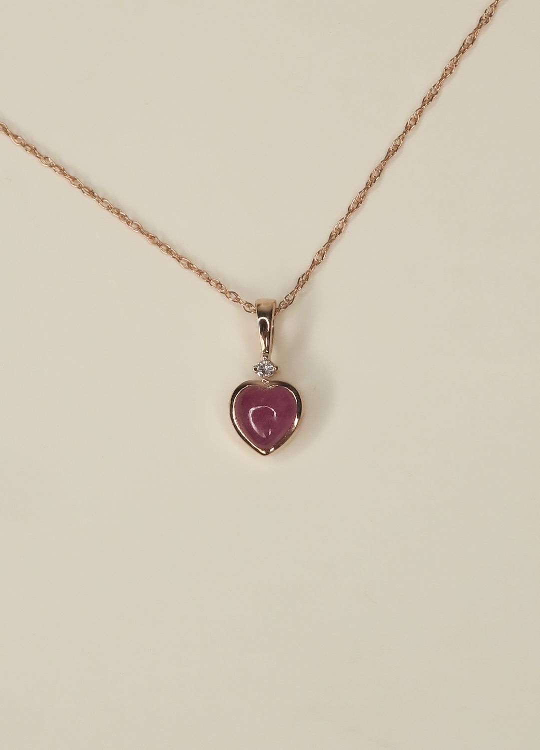 Sapphire Heart Pendant
