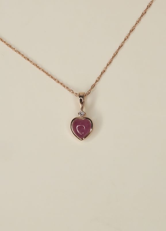 Sapphire Heart Pendant