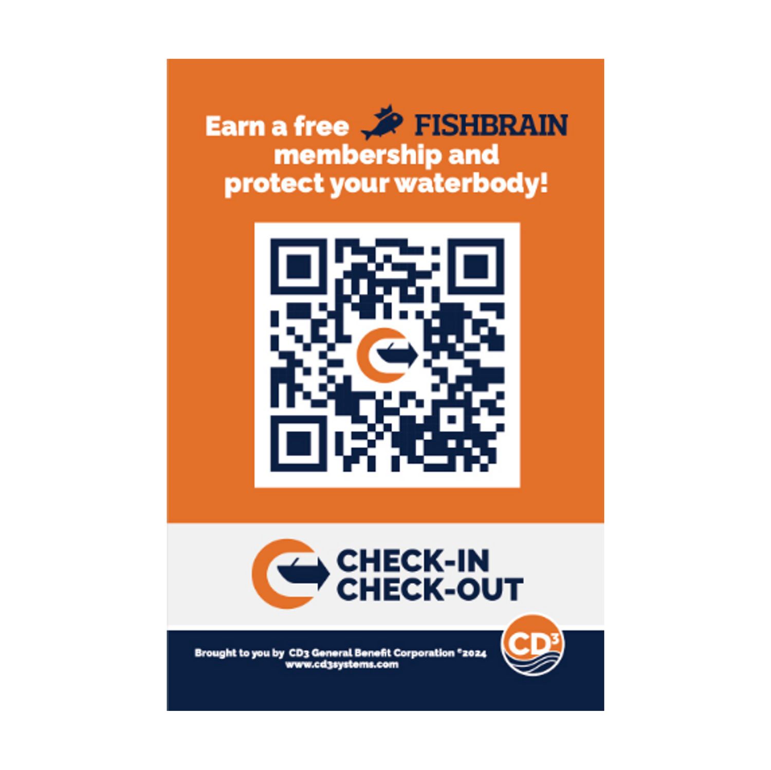 CICO Sign - CD3 Fishbrain QR