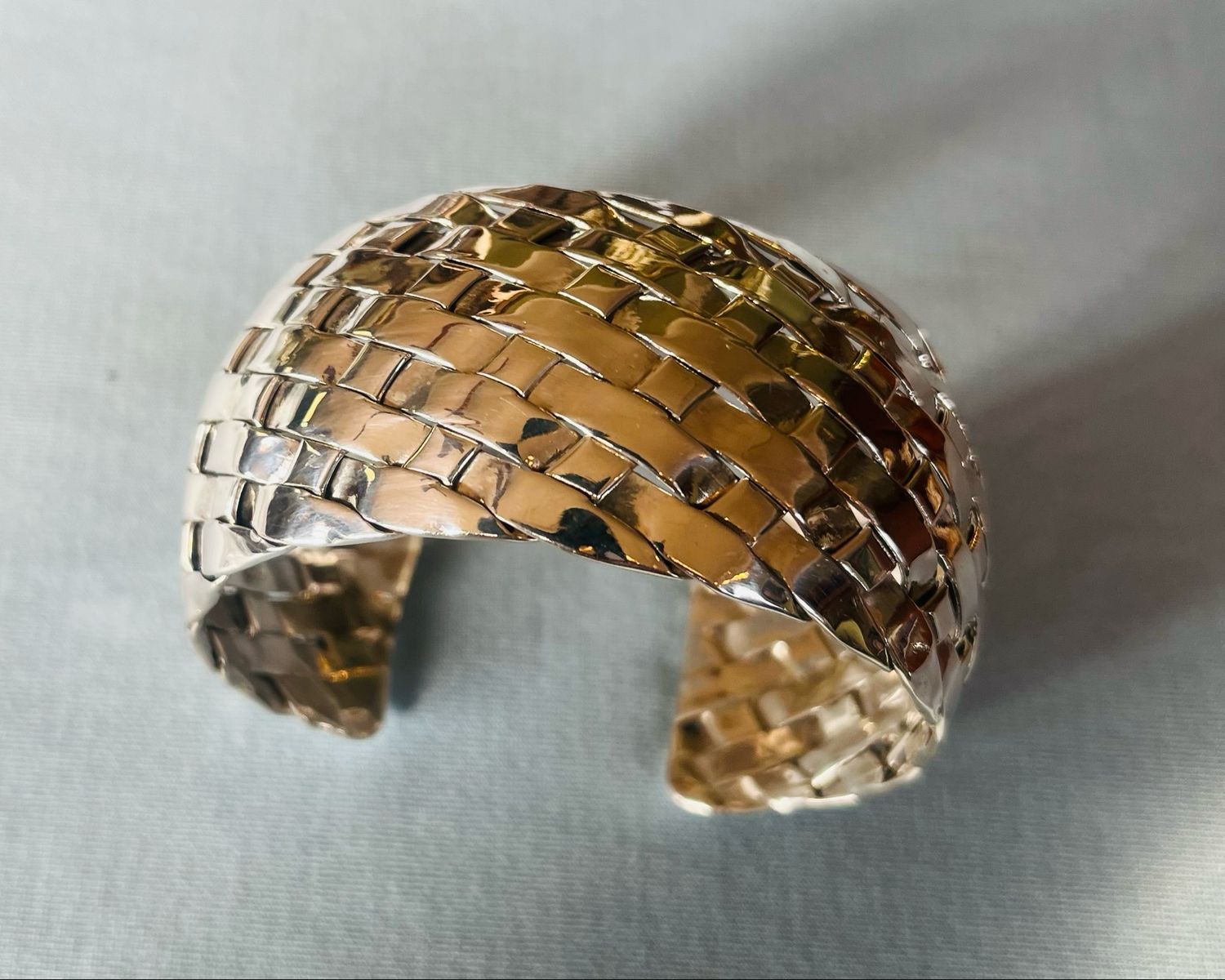 Sterling Braided Cuff